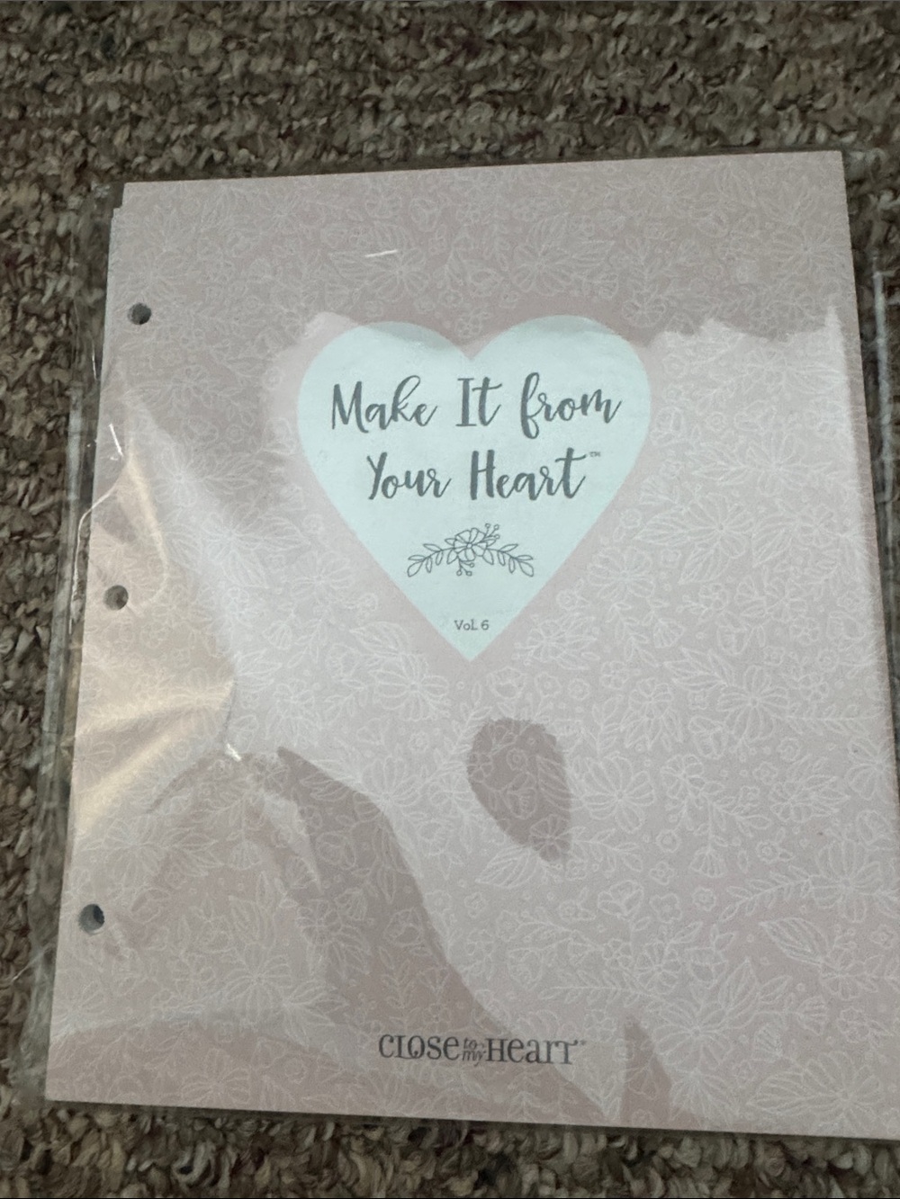 Close to My Heart Make It From Your Heart Pink Craft Planner